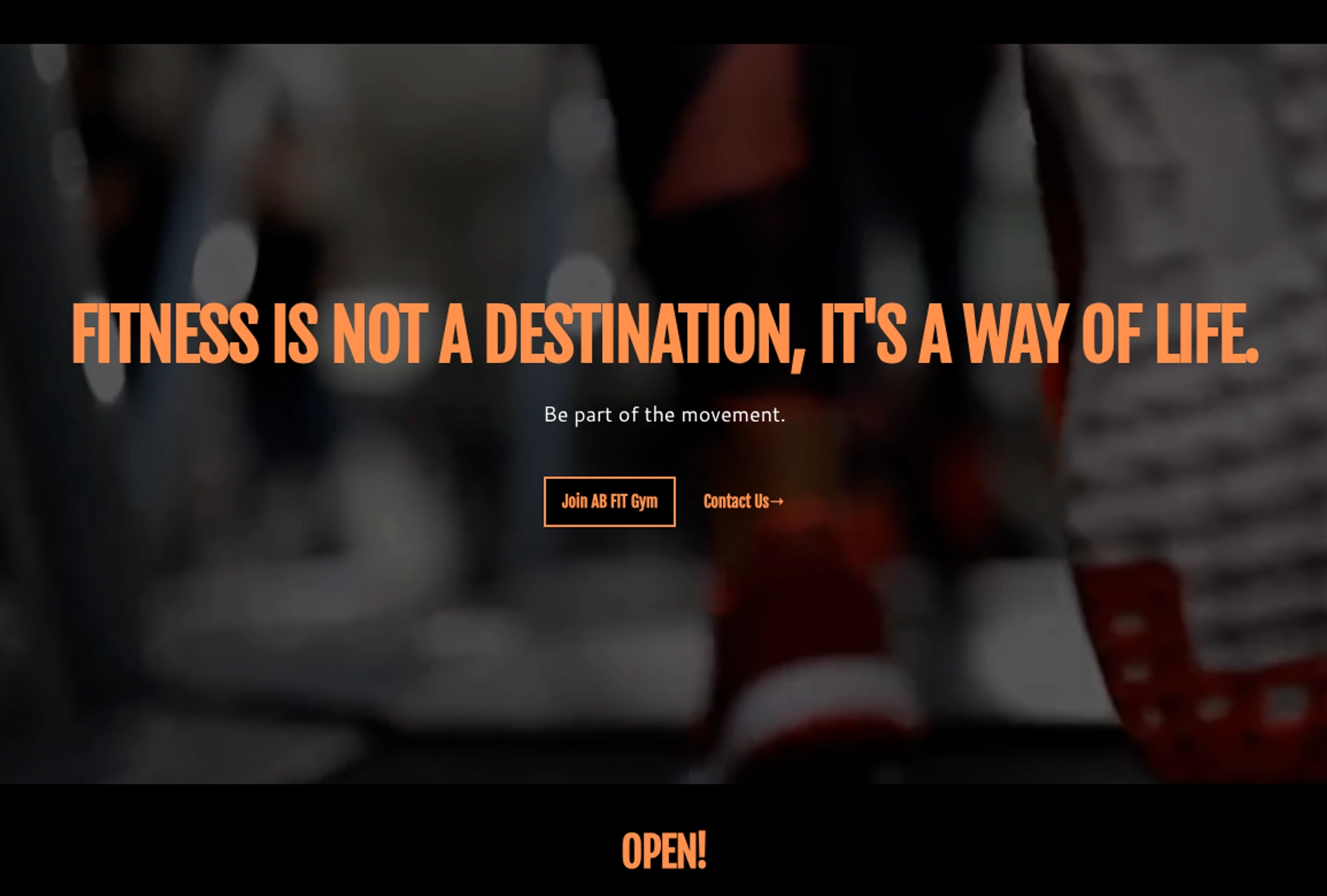 AB Fit Gym website placeholder